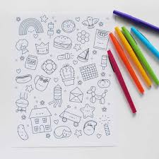 Animals, cars, holidays and more. Free Printable Kawaii Coloring Page