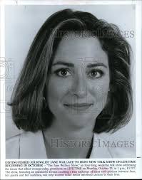 1989 Press Photo Distinguished Journalist Jane Wallace