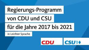 Mehr union war lange nicht. das gesamte wahlprogramm von cdu und csu sehen sie auch hier. Regierungsprogramm 2017 2021 Christlich Demokratische Union Deutschlands