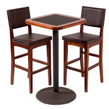Perfect for quick morning meals and casual dinners with the whole family, this pub table will have you dining in high style. High Top Tables Caretta Workspace