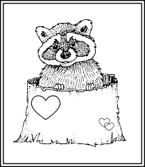 Raccoon Coloring Page Google Search Raccoon Craft The Kissing Hand Camping Coloring Pages
