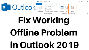 If the button is highlighted in blue then you are currently working in offline mode. How To Disable Work Offline In Outlook 9 Steps With Pictures