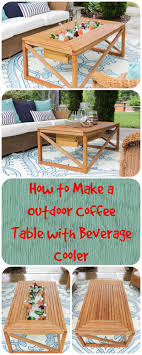 #outdoor items #outdoor coffee table #teak construction #outdoor dining furniture #teak wood #outdoor comfort #make outdoor #elegant first, alterum want to make sure that your space really does need a coffee table. Have A Great Family Picnic Your Kids Will Love This Make An Outdoor Coffee Table With Beverage C Coffee Table Pottery Barn Coffee Table