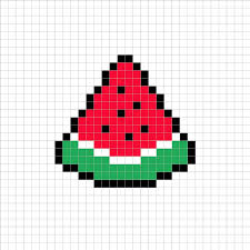 How to Make a Pixel Art Watermelon - Mega Voxels