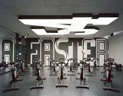 Adidas Gym Environmental Graphics By Buro Uebele Gym Interior Gym Design Fitness Design