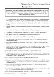Tennessee Williams Lesson Plans Teachit Essay Questions Essay Writing Prompts Poetry