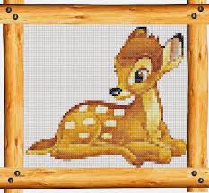 Original patterns only available on this site! Bambi Cross Stitch Pattern Pdf Embroidery Chart Cute Nursery Wall Decor Disney Animal Deer Counted Cross Stitch Chart Instant Download Sold By Distefanoart On Storenvy