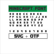 If you are not sure how to upload an svg cut file to cricut design space, watch this helpful video training series i made. Minecraft Font Free Dafont Free