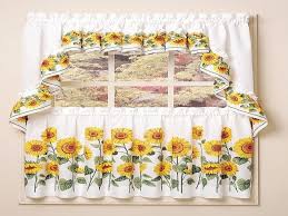 sunflower kitchen curtains ideas