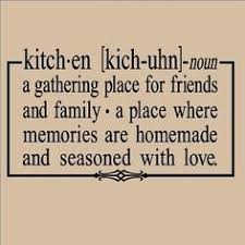 Kitchen Noun Definition Vinyl Lettering Wall Sayings Decal Etsy Wall Quotes Kitchen Quotes Words