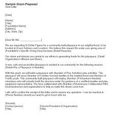 Grant Proposal Cover Letter 7 Printable Samples