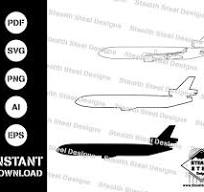 Mcdonnell Douglas-md-11-side-svg-ai-eps-pdf - Etsy