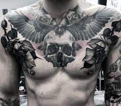 50 Skull Chest Tattoo Designs For Men Haunting Ink Ideas In 2021 Cool Chest Tattoos Skull Tattoo Chest Tattoo Men