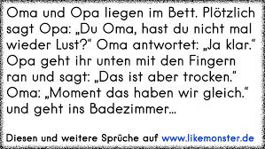 Oma Und Opa Liegen Im Bett Plötzlich Sagt Opa Du Oma Hast Du