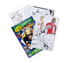 18 giant colouring pages 34 cm x 49.5 cm (13 1/2 x 19 1/2) Crayola Giant Coloring Pages Avengers Oversized Coloring Pages Art Activity Crayola