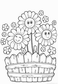 Cicek Boyama Sayfasi Okuloncesitr Preschool 2020 Boyama Sayfalari Saksida Cicekler Cicek