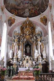 Oberammergau High Altar And Part Of The Cupola Schone Gebaude Kirchen Alte Kirche