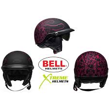 Details About Bell Pit Boss Catacombs Helmet Pink Xs 3xl Motorcycle Half Sun Shield Dot