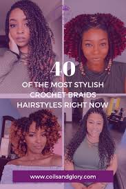 Curly long crochet braids require a curling iron with a wide barrel once the synthetic hair this also means less friction and less damage to your hair during and after the curling process. 40 Stylish Crochet Braids Styles On 4c Hair To Try Next Coils And Glory
