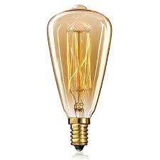 E14 25w St48 Yellow Light Bulb Edison Small Screw Cap Retro Chandelier Decorative Light Bulbs Lighting Pop