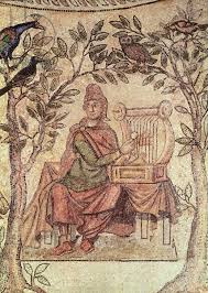 Detail Of Orpheus Charming The Animals From The Site Of Blanzy Mosaic Roman 4th Century Ad Musee Municipal Laon Fra Roman Art Roman Mosaic Ancient Art