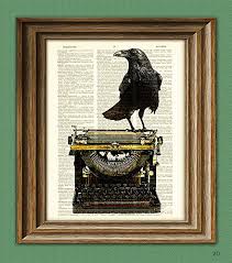 Buy 'the raven and the cat' by morjer as a poster. Wall Art Krahe Rudi Hurzlmeier Black Raven Crow In Boots Fantasy Art Print Poster 19 75x27 5 Home Kitchen