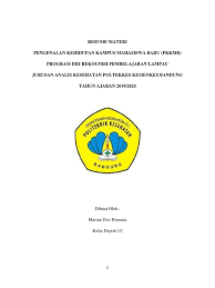 Disini dijelaskan cara sederhana dan mudah, serta trik membuat resume. Resume Pkkmb
