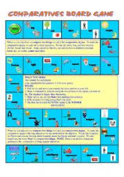 Parts of speech games allow your students a fun way to practice and learn about nouns, verbs, adjectives, adverbs and the comparative and superlative form of adjectives and adverbs. Comparatives And Superlatives Board Game Esl Worksheet By Mirrusca
