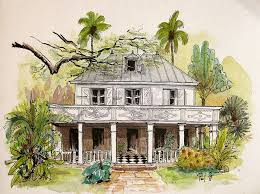 Case Creole 2nd Version House Beautiful Magazine Urban Rustic Architecture Drawings