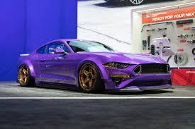 purple ford mustang ecoboost four cylinder sema car purple ford mustang ecoboost four
