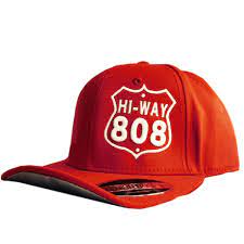 Hi Way 808 Red This Hat Is A Patent Pending Otto Flip Snap Back Hat The Bill Flips Up Or Down In The Front And Returns To Its Hawaii Island Hats