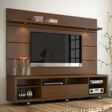 Manhattan Comfort Cabrini Wood Tv Stand Nut Brown Tv Room Design Tv Cabinet Design Living Room Tv Wall