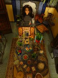 Miniature 1 6 Scale Persian Barbie Sofreh Haft Sin Table Setting For Nowruz 2015 Made By Me Nowruz Mobarak Nowruz Nowruz Table Sin Table