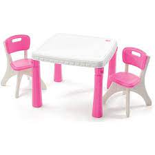 Product description this table is great for a playdate picnic in the shade. Step2 Pink Durable Plastic Construction Table And 2 Chairs Set Buy Online In Faroe Islands At Faroe Desertcart Com Productid 28082313