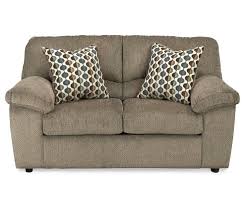 Signature Design By Ashley Pindall Brown Loveseat Big Lots Love Seat Affordable Living Room Furniture Brown Loveseat