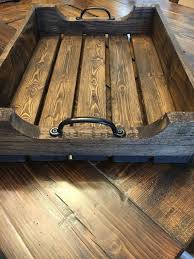 Custom Made Rustic Coffee Table Tray From Reclaimed Wood With Rustic Steel Handles Perfect To Hold Coast Wood Diy Rustic Coffee Tables Reclaimed Wood Projects