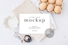 Recipe Card Mockup Flat Lay Kitchen Photo Mock Up Styled Etsy In 2020 Recipe Cards Stationery Mockup Styled Stock Photos