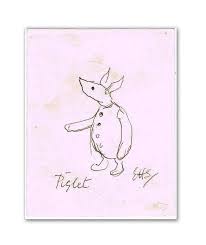 Sold Price Shepard E H Original Piglet Drawing Initialled May 4 0113 2 00 Pm Edt Piglet Drawing Drawings Shepards