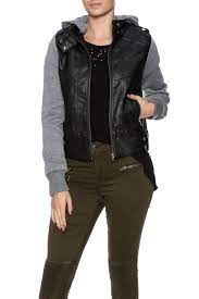 Vegan Leather Hoodie Leather Hoodie Vegan Leather Ambiance Apparel