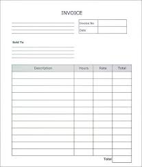 Free Blank Invoice Template Fill Download Send Bonsai