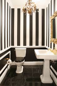 Black And White Powder Room Wallpaper Give Your Bathroom A Makeover 10 Easy And Affordable Ideas From The Pros Betterdecoratingbible Bathroom Color Schemes Black White Bathrooms Black And White Decor