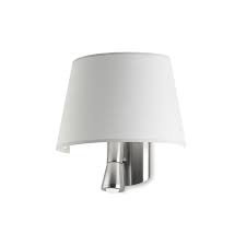 We did not find results for: Contemporary Bedroom Wall Light In Satin Chrome With White Shade