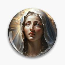 Blessed Virgin Mary Pins and Buttons for Sale