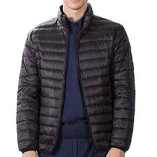 Wocachi Mens Down Jackets Lightweight Puffer Coat Foldable