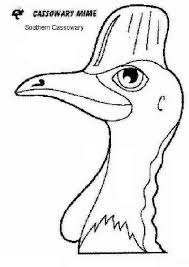 Treat Kids Page Cassowary Capers Cassowary Animal Art Rainforest Theme