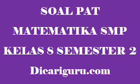 Elephants are the heaviest land animals. Soal Ukk Pat Matematika Kelas 8 Smp Semester 2 Dicariguru Com
