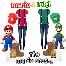 Most of the clothing pieces you can find at the thrift store for a total under $10. Designer Clothes Shoes Bags For Women Ssense Luigi Halloween Costume Mario And Luigi Halloween Costume Halloween Costumes Friends