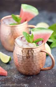 Watermelon Moscow Mule Recipe Moscow Mule Recipe Mule Recipe Fruity Summer Cocktails