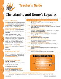 This 12 Page Teacher Guide On Christianity And The Legacies Of Ro Middle School Social Studies Lessons Social Studies Middle School Renaissance And Reformation