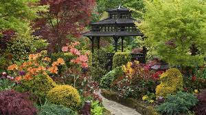 Gazebo Flowers Garden Trees Nature Path Plants Wallpaper Relaxing Music Japanese Garden Meditation Music
